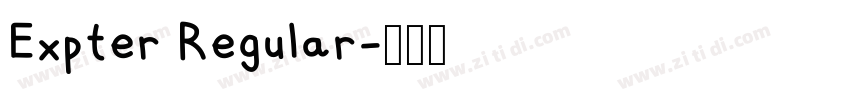 Expter Regular字体转换